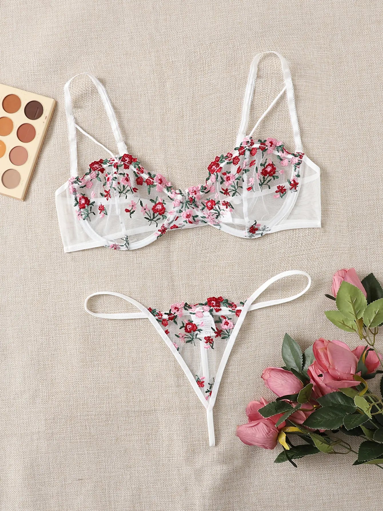 2 Pieces Short Skin Care Kits Breves Exotic Sets Lingerie Women'S Underwear Sexy Erotic Underwire Bra Brief Set Women 2023