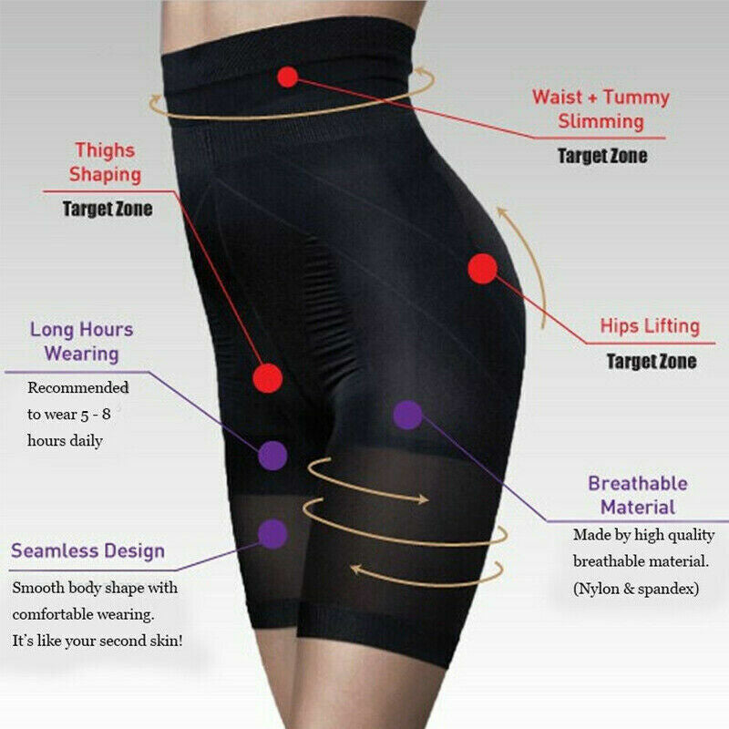 US Women High-Waist Trainer Shaper Tummy Control Body Panties Shapewear Slimming