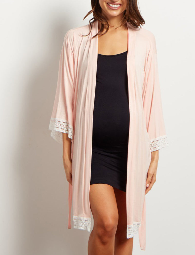 2021 New Lace Maternity Pajamas Pregnant Women Lounge Breastfeeding Pajamas Maternity Robe Maternity Nightgown Nursing Pajamas