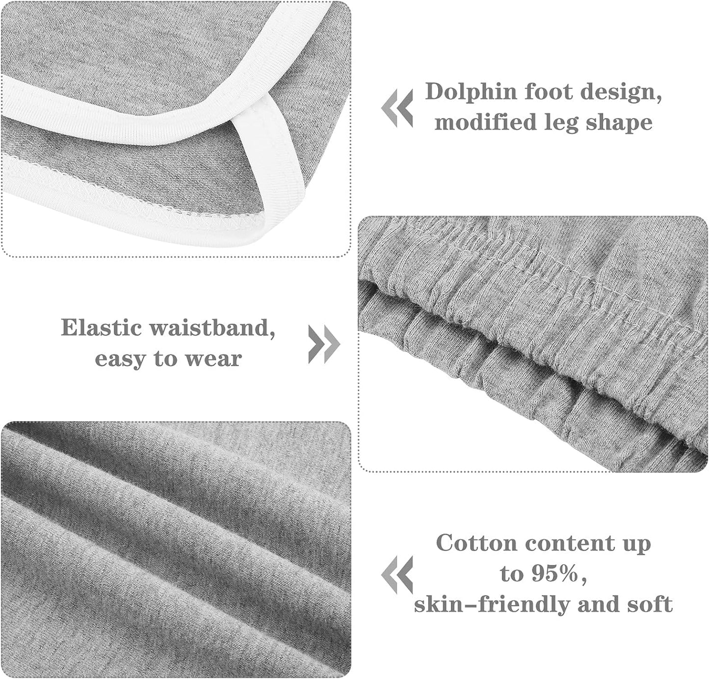 3 Pack Cotton Sports Shorts Athletic Shorts Yoga Dance Summer Short Pants