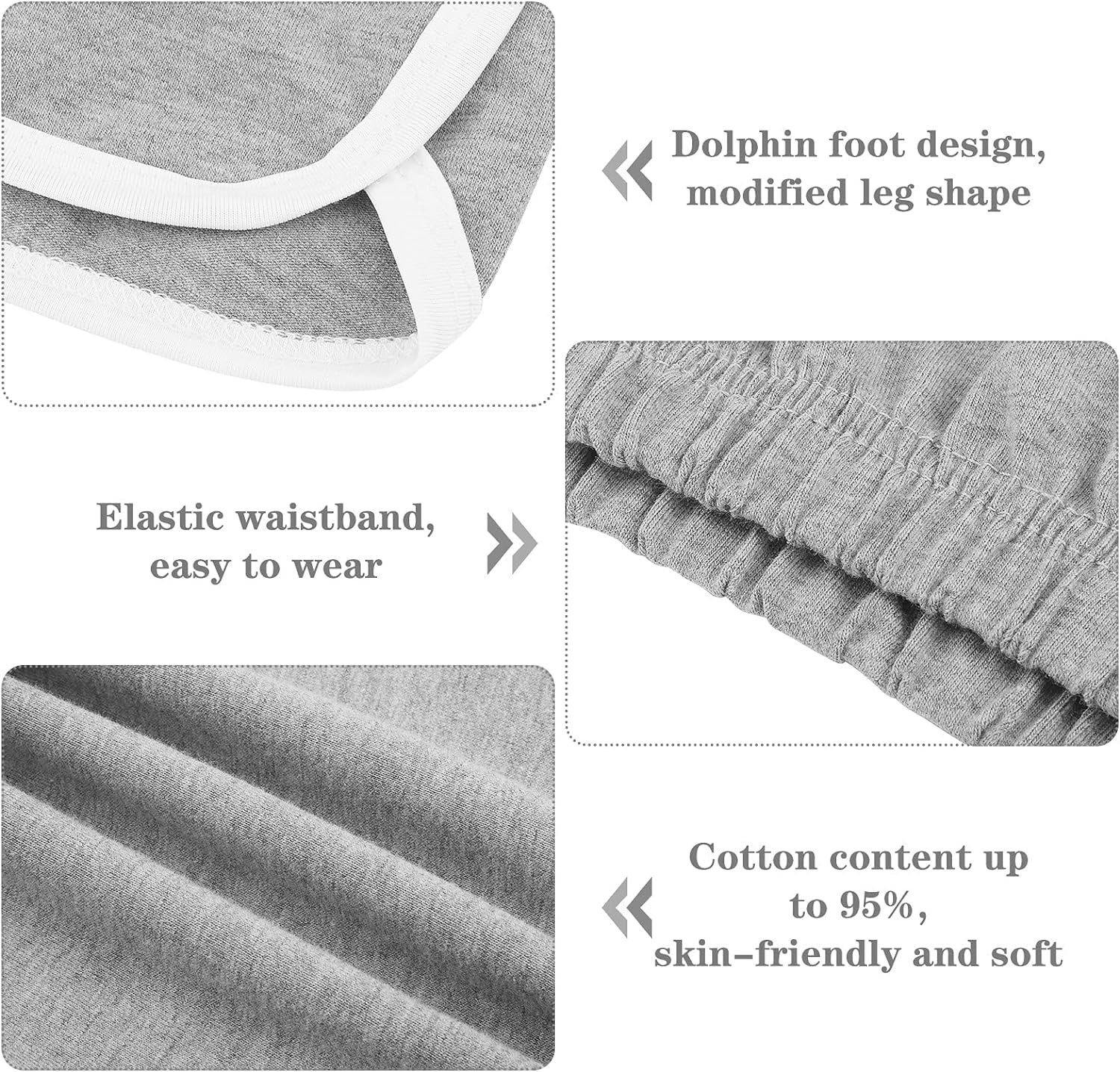 3 Pack Cotton Sports Shorts Athletic Shorts Yoga Dance Summer Short Pants