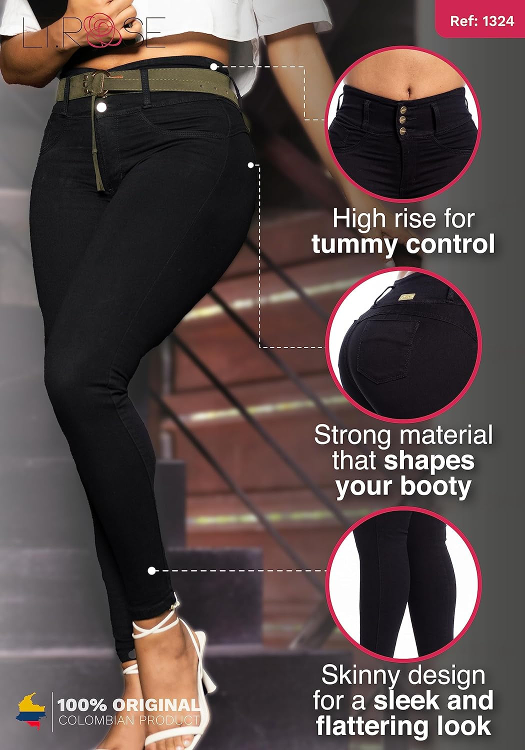 Butt Lifting Colombian Jeans Pantalones Colombianos Levanta Cola